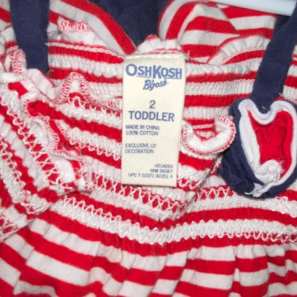 M Monogram Patriotic Dress